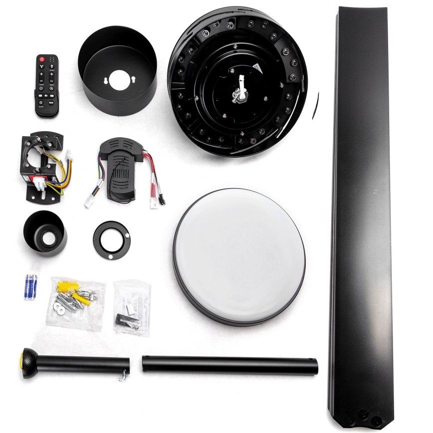 ZEVENTI - LED димируем таванен вентилатор WALKIKI LED/24W/230V 2700-6500K 165 cm черен + дистанционно управление