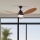 ZEVENTI - LED Димируем таванен вентилатор MURO LED/18W/230V 3000-6000K Wi-Fi Tuya черен + дистанционно управление