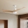 ZEVENTI - LED Димируем таванен вентилатор NATURITO LED/18W/230V 3000-6000K Wi-Fi Tuya бял/дъб + дистанционно управление