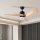 ZEVENTI - LED Димируем таванен вентилатор NATURITO LED/18W/230V 3000-6000K Wi-Fi Tuya черен/дъб + дистанционно управление