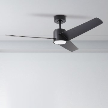 ZEVENTI - LED Димируем таванен вентилатор ORVIETO LED/18W/230V 3000-6000K Wi-Fi Tuya черен + дистанционно управление
