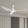 ZEVENTI - LED Димируем таванен вентилатор URBINO LED/20W/230V 3000-6000K Wi-Fi Tuya бял + дистанционно управление