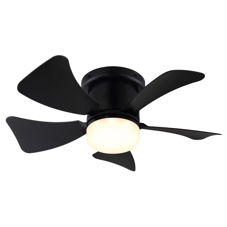 ZEVENTI - LED регулируем таванен вентилатор MUNDAKA LED/10W/230V 3000-6500K черен + дистанционно управление