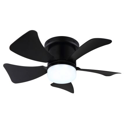 ZEVENTI - LED регулируем таванен вентилатор MUNDAKA LED/10W/230V 3000-6500K черен + дистанционно управление