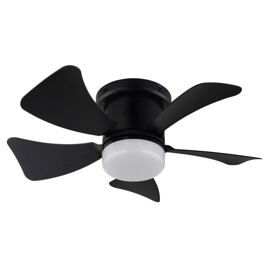 ZEVENTI - LED регулируем таванен вентилатор MUNDAKA LED/10W/230V 3000-6500K черен + дистанционно управление