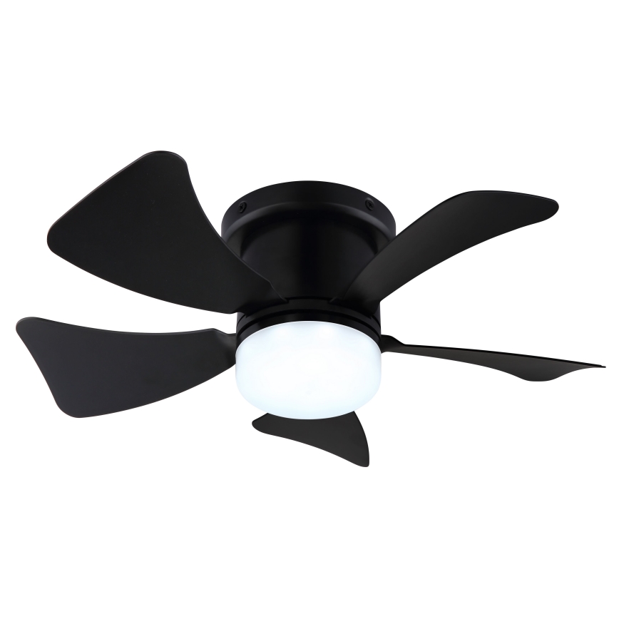 ZEVENTI - LED регулируем таванен вентилатор MUNDAKA LED/10W/230V 3000-6500K черен + дистанционно управление