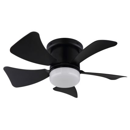 ZEVENTI - LED регулируем таванен вентилатор MUNDAKA LED/10W/230V 3000-6500K черен + дистанционно управление