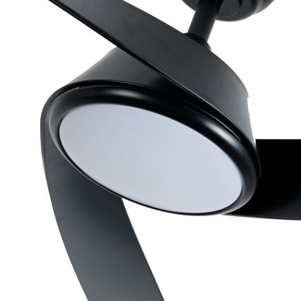 ZEVENTI - LED таванен вентилатор AERYS с регулируема яркост LED/24W/230V 3000/4000/6000K Wi-Fi Tuya черен + дистанционно управление