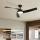 ZEVENTI - LED таванен вентилатор AERYS с възможност за димиране LED/24W/230V 3000/4000/6000K Wi-Fi Tuya черен + дистанционно управление