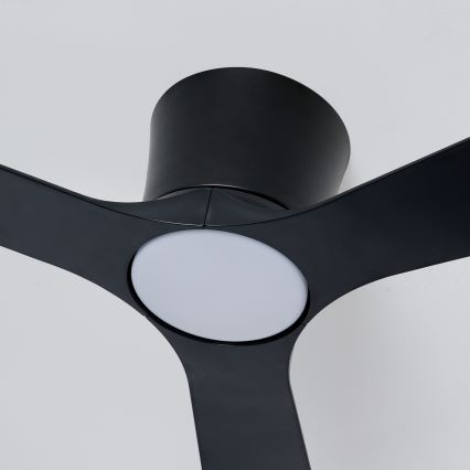 ZEVENTI - LED димируем таванен вентилатор AUREX LED/24W/230V 3000/4000/6000K Wi-Fi Tuya черен + дистанционно управление