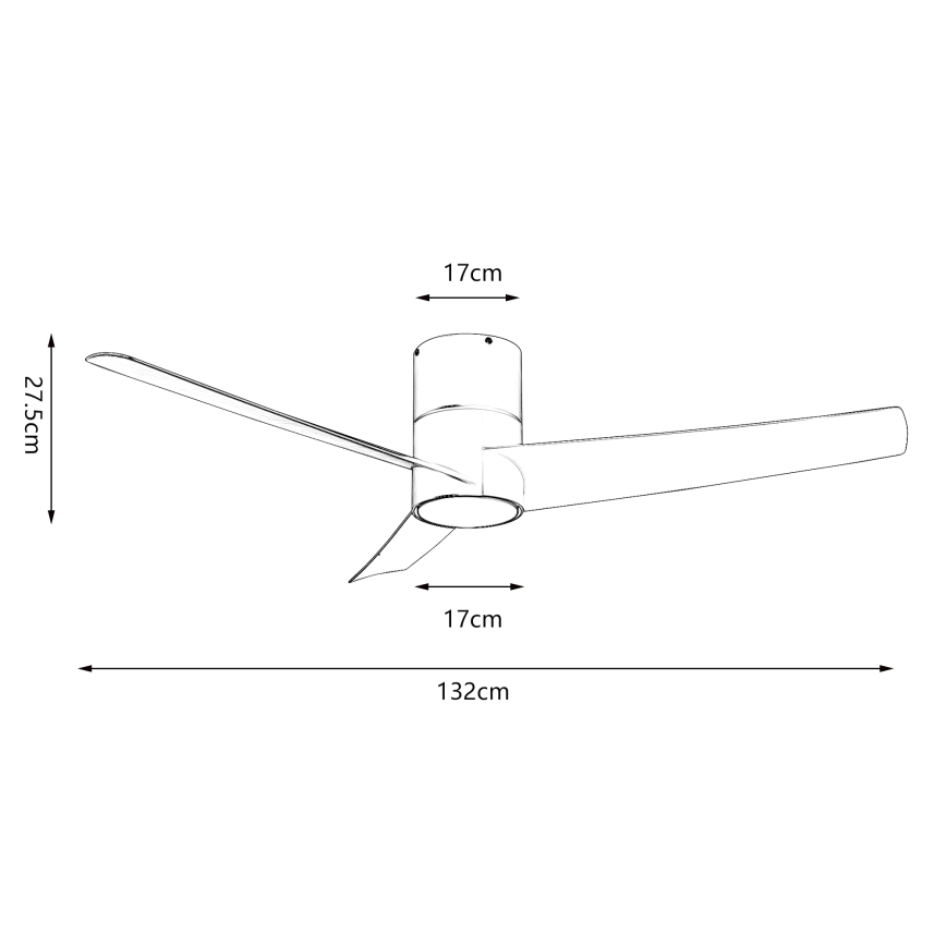 ZEVENTI - LED таванен вентилатор BARROSA LED/18W/230V 3000/4000/6000K Wi-Fi Tuya черен + дистанционно управление