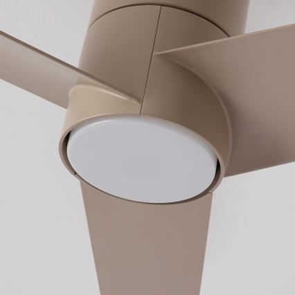 ZEVENTI - LED таванен вентилатор BARROSA LED/18W/230V 3000/4000/6000K Wi-Fi Tuya бежов + дистанционно управление