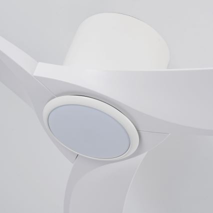 ZEVENTI - LED димируем таванен вентилатор ORBITO LED/24W/230V 3000/4000/6000K Wi-Fi Tuya бял + дистанционно управление