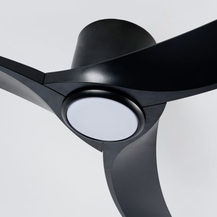 ZEVENTI - LED димируем таванен вентилатор ORBITO LED/24W/230V 3000/4000/6000K Wi-Fi Tuya черен + дистанционно управление