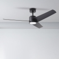 ZEVENTI - LED таванен вентилатор ORVIETO LED/18W/230V 3000/4000/6000K Wi-Fi Tuya, черен + дистанционно управление