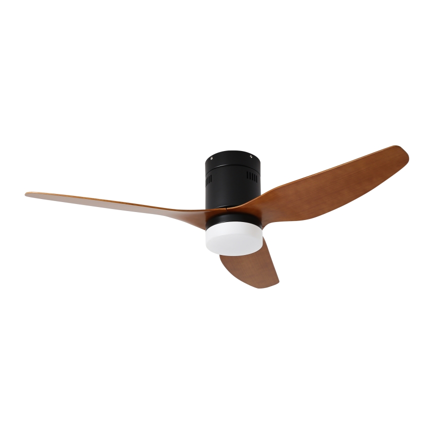 ZEVENTI - LED таванен вентилатор PADUA LED/18W/230V 3000/4000/6000K Wi-Fi Tuya черен/кафяв + дистанционно управление