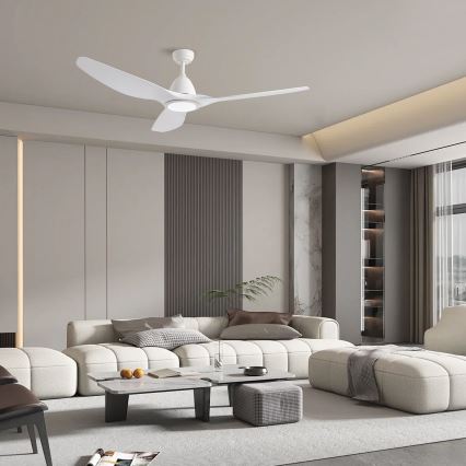 ZEVENTI - LED таванен вентилатор URBINO LED/20W/230V 3000/4000/6000K Wi-Fi Tuya бял + дистанционно управление