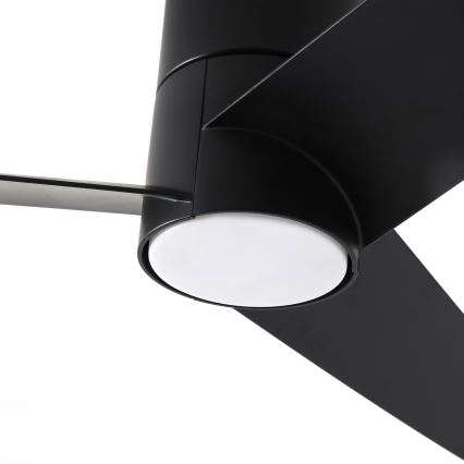 ZEVENTI - LED Вентилатор за таван BARROSA LED/18W/230V 3000/4000/6000K Wi-Fi Tuya черен + дистанционно управление