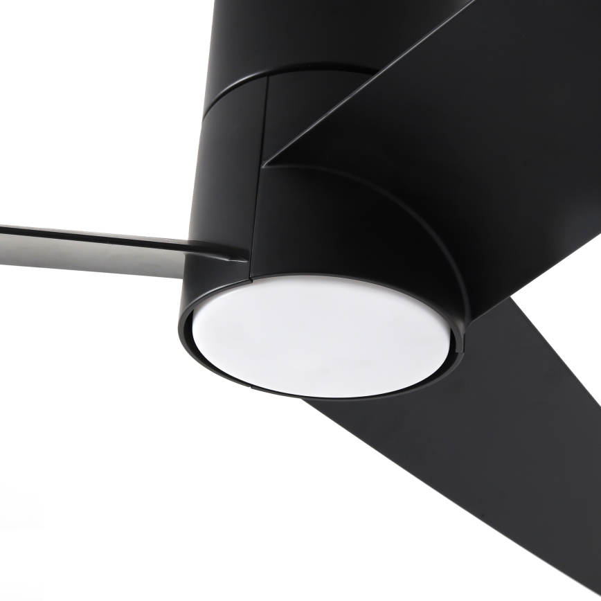 ZEVENTI - LED Вентилатор за таван BARROSA LED/18W/230V 3000/4000/6000K Wi-Fi Tuya черен + дистанционно управление
