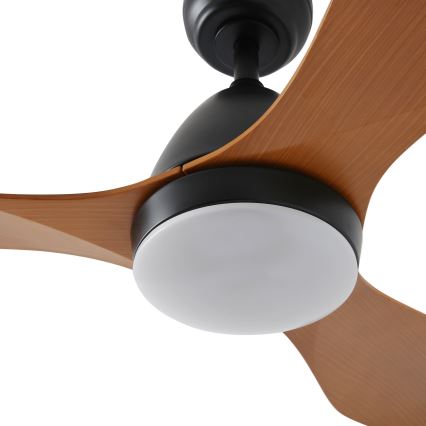 ZEVENTI - LED Димируем таванен вентилатор MURO LED/18W/230V 3000-6000K Wi-Fi Tuya черен + дистанционно управление