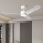 ZEVENTI - LED Вентилатор за таван ORVIETO LED/18W/230V 3000-6000K Wi-Fi Tuya бял + дистанционно управление