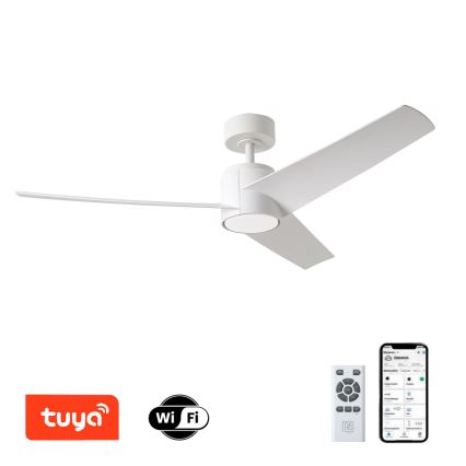ZEVENTI - LED Вентилатор за таван ORVIETO LED/18W/230V 3000-6000K Wi-Fi Tuya бял + дистанционно управление
