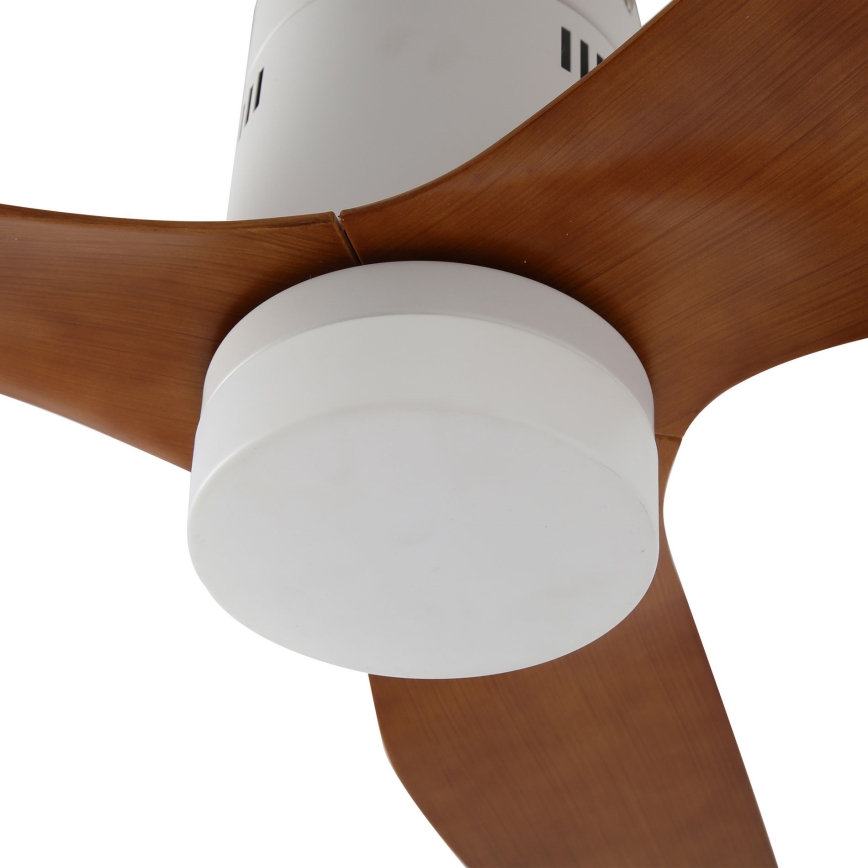 ZEVENTI - LED Димируем таванен вентилатор PADUA LED/18W/230V 3000-6000K Wi-Fi Tuya бял/кафяв + дистанционно управление