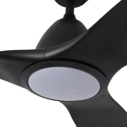 ZEVENTI - LED Димируем таванен вентилатор URBINO LED/20W/230V 3000-6000K Wi-Fi Tuya черен + дистанционно управление