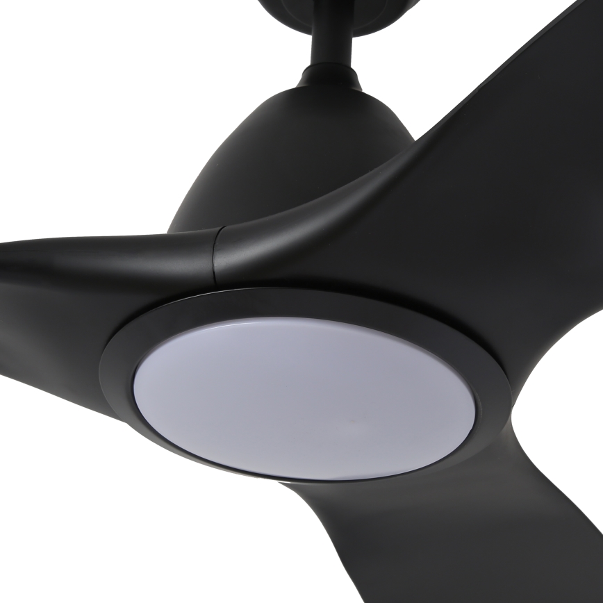 ZEVENTI - LED Димируем таванен вентилатор URBINO LED/20W/230V 3000-6000K Wi-Fi Tuya черен + дистанционно управление