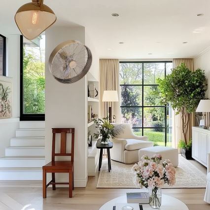 ZEVENTI - Настенен вентилатор FANNY 50W/230V бронзов + дистанционно управление