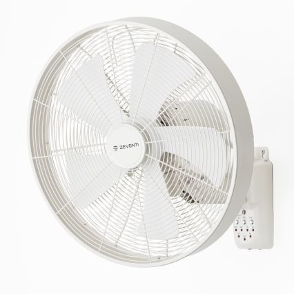ZEVENTI - Настенен вентилатор FREEZE 50W/230V Ø 45 см бял + дистанционно управление