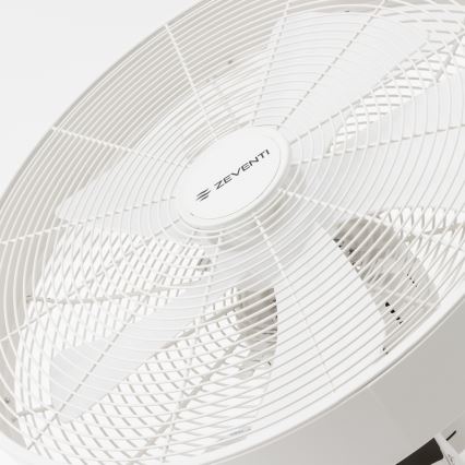 ZEVENTI - Настенен вентилатор FREEZE 50W/230V Ø 45 см бял + дистанционно управление