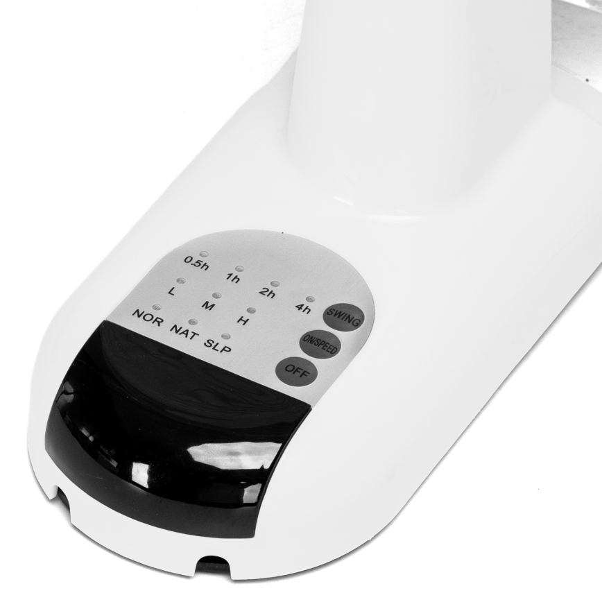 ZEVENTI - Стенен вентилатор FANNY 45W/230V Ø 41 см бял + дистанционно управление