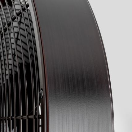 ZEVENTI - Стенен вентилатор FREEZE 50W/230V Ø 40 см черен/кафяв + дистанционно управление