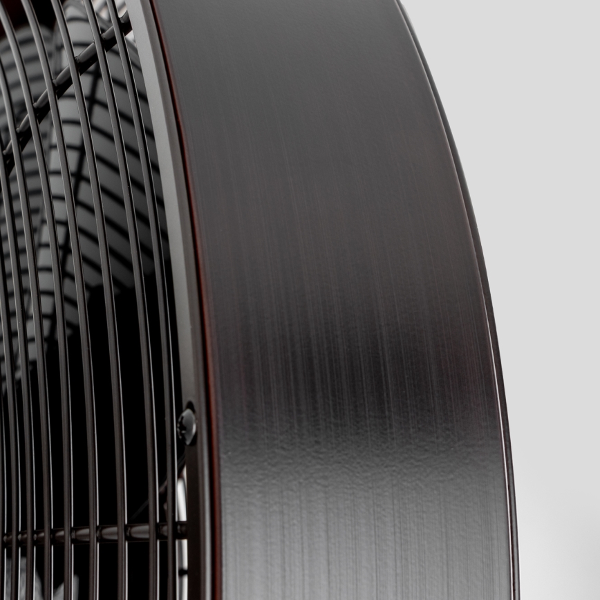 ZEVENTI - Стенен вентилатор FREEZE 50W/230V Ø 40 см черен/кафяв + дистанционно управление