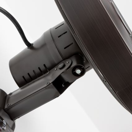 ZEVENTI - Стенен вентилатор FREEZE 50W/230V Ø 40 см черен/кафяв + дистанционно управление