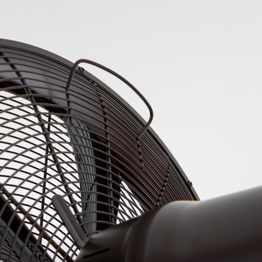 ZEVENTI - Стенен вентилатор FREEZE 50W/230V Ø 40 см черен/кафяв + дистанционно управление