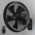 ZEVENTI - Стенен вентилатор FREEZE 50W/230V, с диаметър 45 см, черен + дистанционно управление