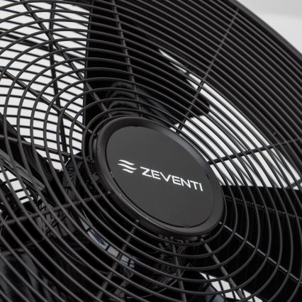 ZEVENTI - Стенен вентилатор FREEZE 50W/230V, с диаметър 45 см, черен + дистанционно управление