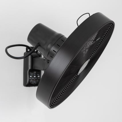 ZEVENTI - Стенен вентилатор FREEZE 50W/230V, с диаметър 45 см, черен + дистанционно управление