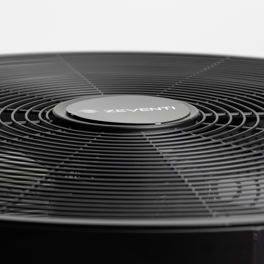 ZEVENTI - Стенен вентилатор FREEZE 50W/230V, с диаметър 45 см, черен + дистанционно управление
