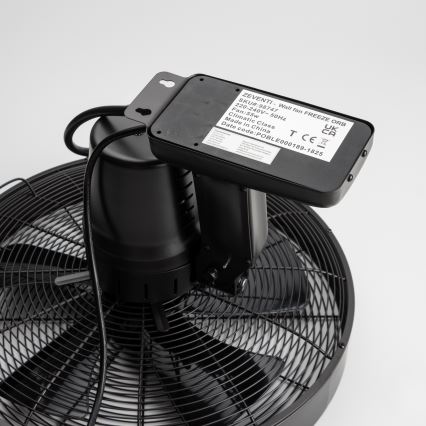 ZEVENTI - Стенен вентилатор FREEZE 50W/230V, с диаметър 45 см, черен + дистанционно управление