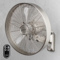 ZEVENTI - Стенен вентилатор FREEZE 50W/230V с диаметър 45 см, матов хром + дистанционно управление