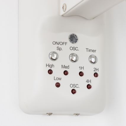 ZEVENTI - Стенен вентилатор FREEZE 50W/230V Ø 40 см бял + дистанционно управление