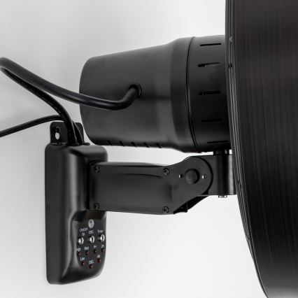 ZEVENTI - Стенен вентилатор FREEZE 50W/230V Ø 40 см черен + дистанционно управление