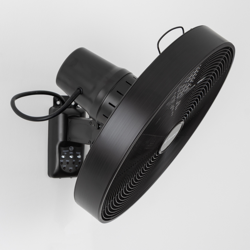 ZEVENTI - Стенен вентилатор FREEZE 50W/230V Ø 40 см черен + дистанционно управление