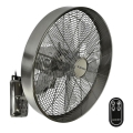 ZEVENTI - Стенен вентилатор FREEZE 50W/230V Ø 40 см матов хром + дистанционно управление