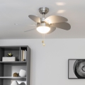 ZEVENTI - Таванен вентилатор FAMARA 1xE14/60W/230V сив