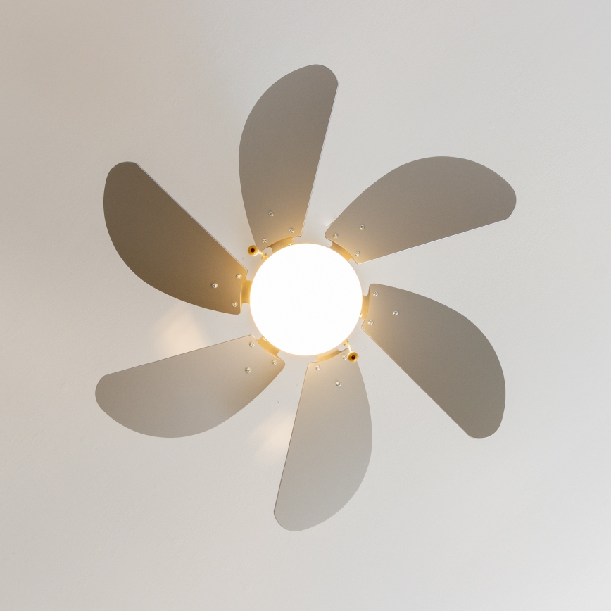 ZEVENTI - Таванен вентилатор FAMARA 1xE14/60W/230V сив