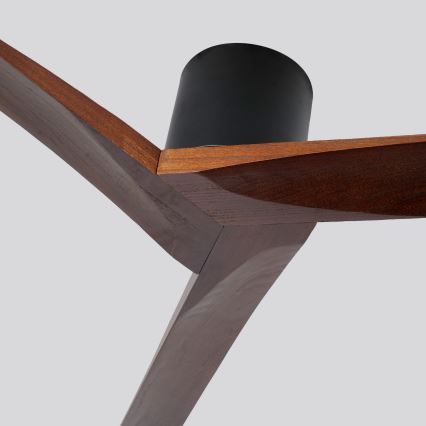 ZEVENTI - Таванен вентилатор VELLON Wi-Fi Tuya черно/орех + дистанционно управление